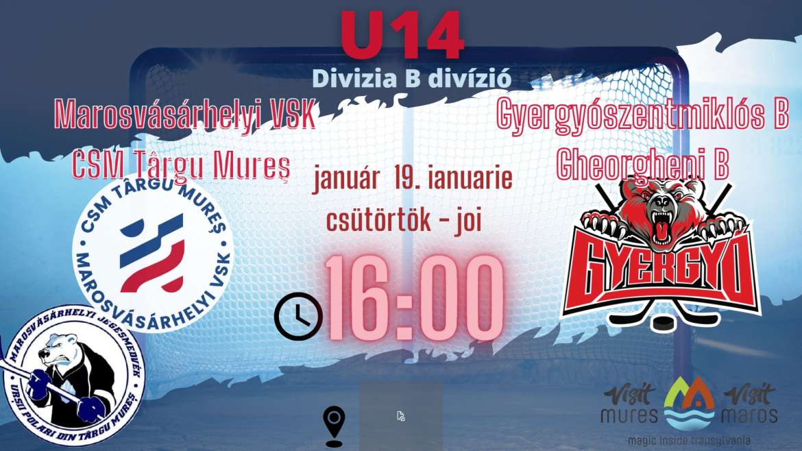 Meci U14, joi la ora 16:00